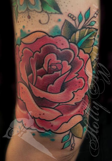 Holly Azzara - Girly Traditional Pink Rose